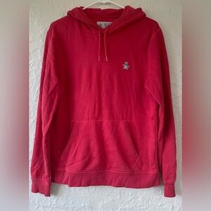 Original Penguin Cotton Blend Men’s Red Hoodie Sweatshirt; size S